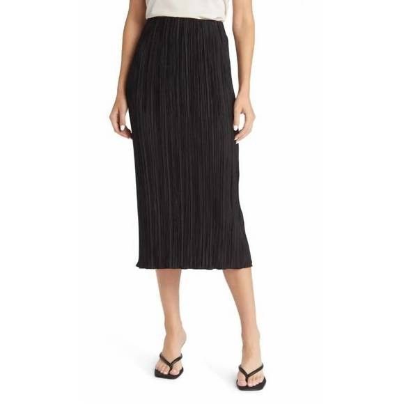 Rails "Stella" Black Pleated Midi Skirt Size S Small EUC!!! - Picture 1 of 7